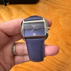 Tissot 1853 Women’s Purple Dial Watch T023309A Sapphire Crystal Swiss Made